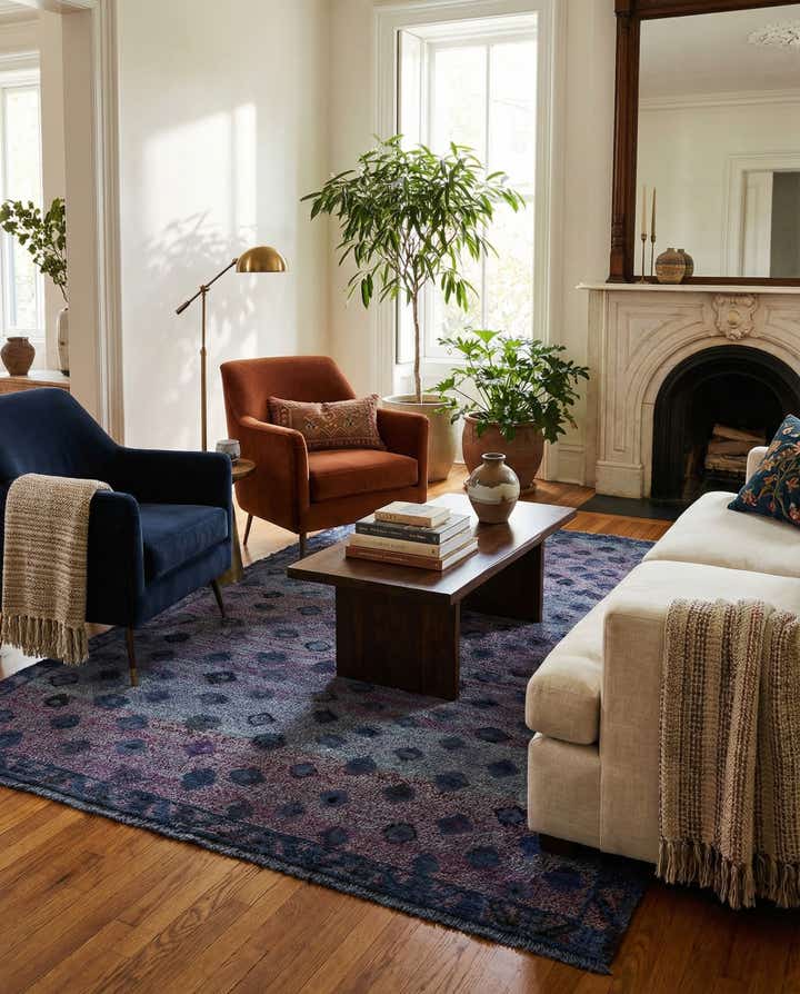 5' 5 x 8' 3 Hand Knotted Darya Wool Rug