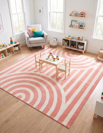 7' 10 x 7' 10 Whimsy Kids Square Rug