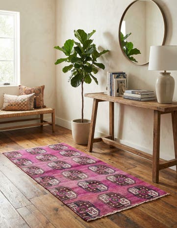 3' 1 x 6' 2 Hand Knotted Ultra Vintage Persian Wool Runner Rug
