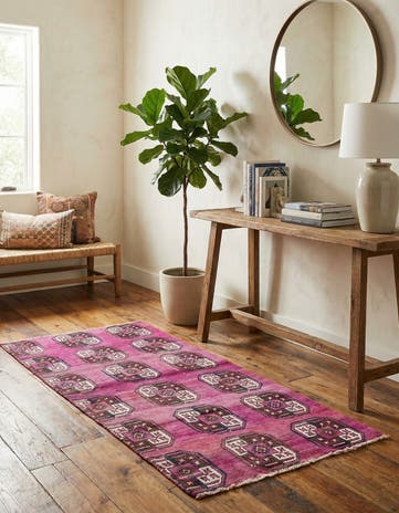 3' 1 x 6' 2 Hand Knotted Ultra Vintage Persian Wool Runner Rug