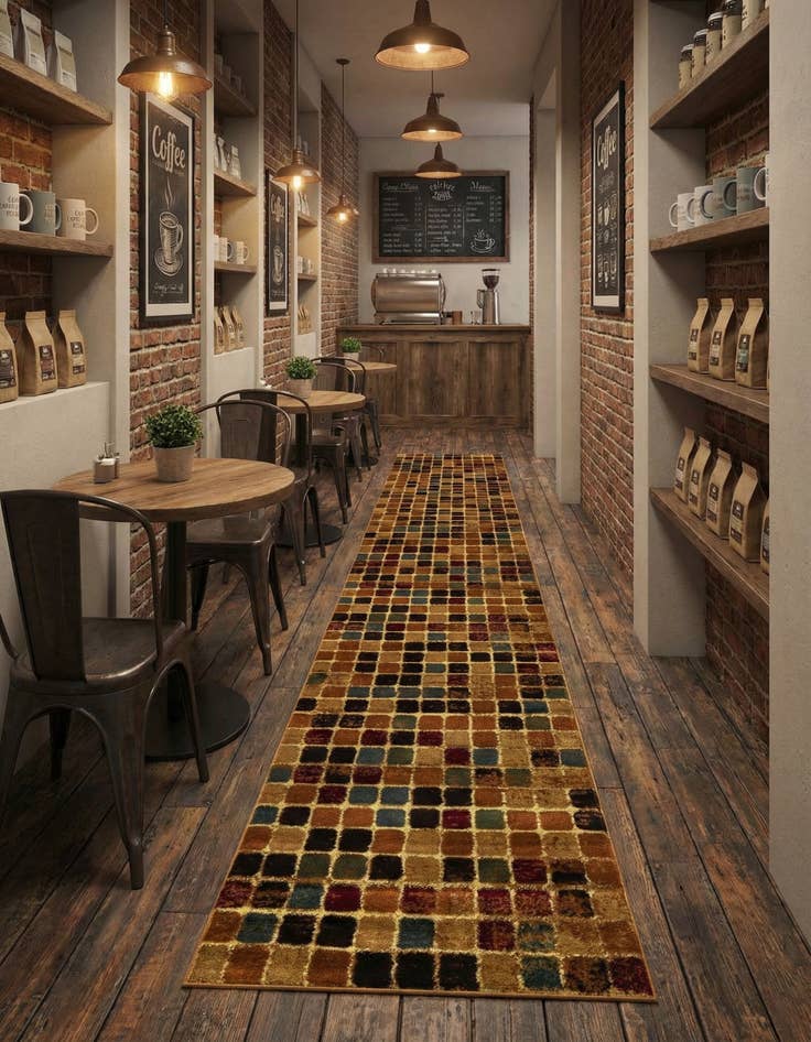 Detail image of 2' 7 x 12' Cafe Runner Rug