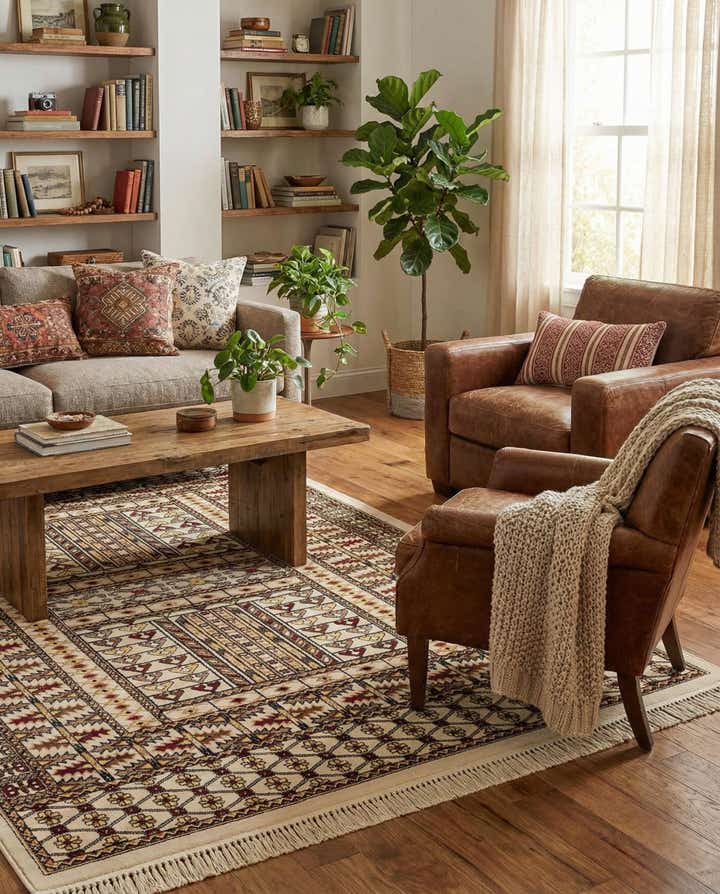 5' 3 x 7' Bokhara Rug