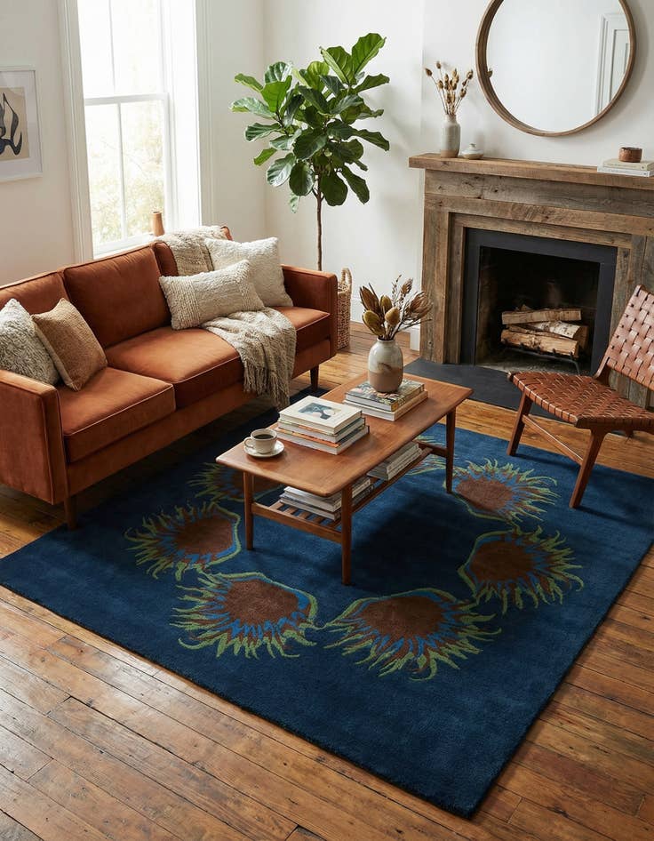 Detail image of 7' 6 x 7' 7 Agra Square Rug