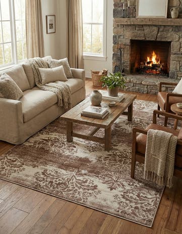 Dark Beige Nepal Rug