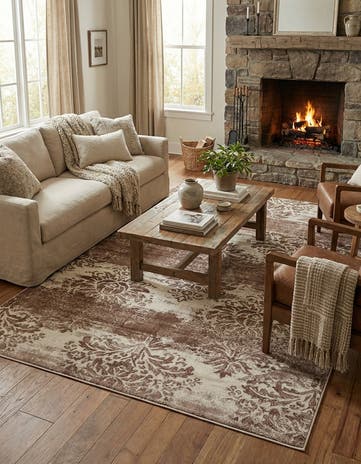 Dark Beige Nepal Rug