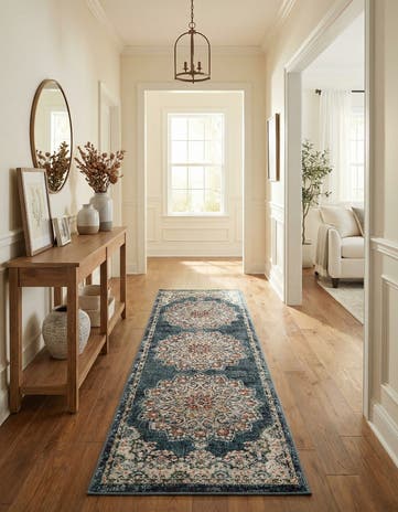 Denim blue Isabella Runner Rug