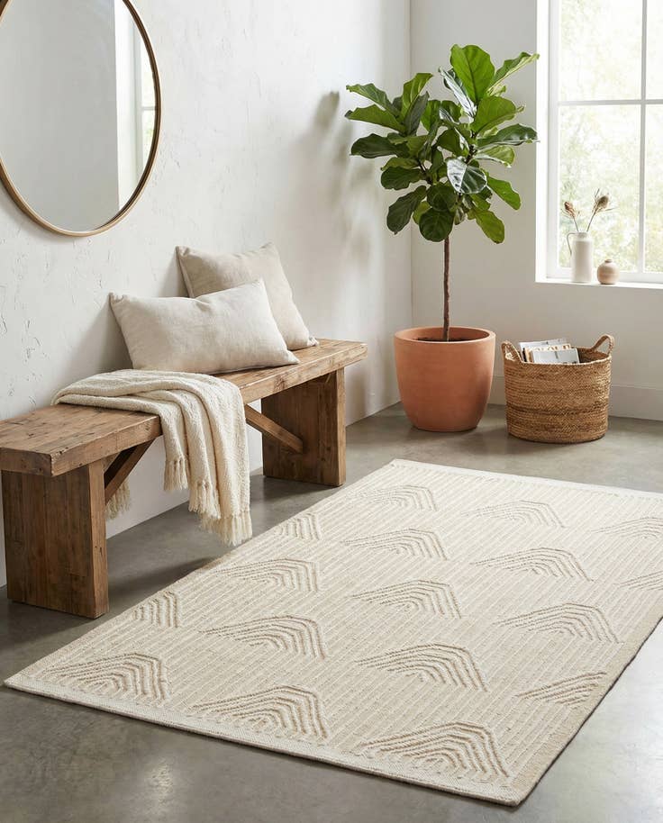 Detail image of 4' 1 x 6' 2 Hand Woven Rug