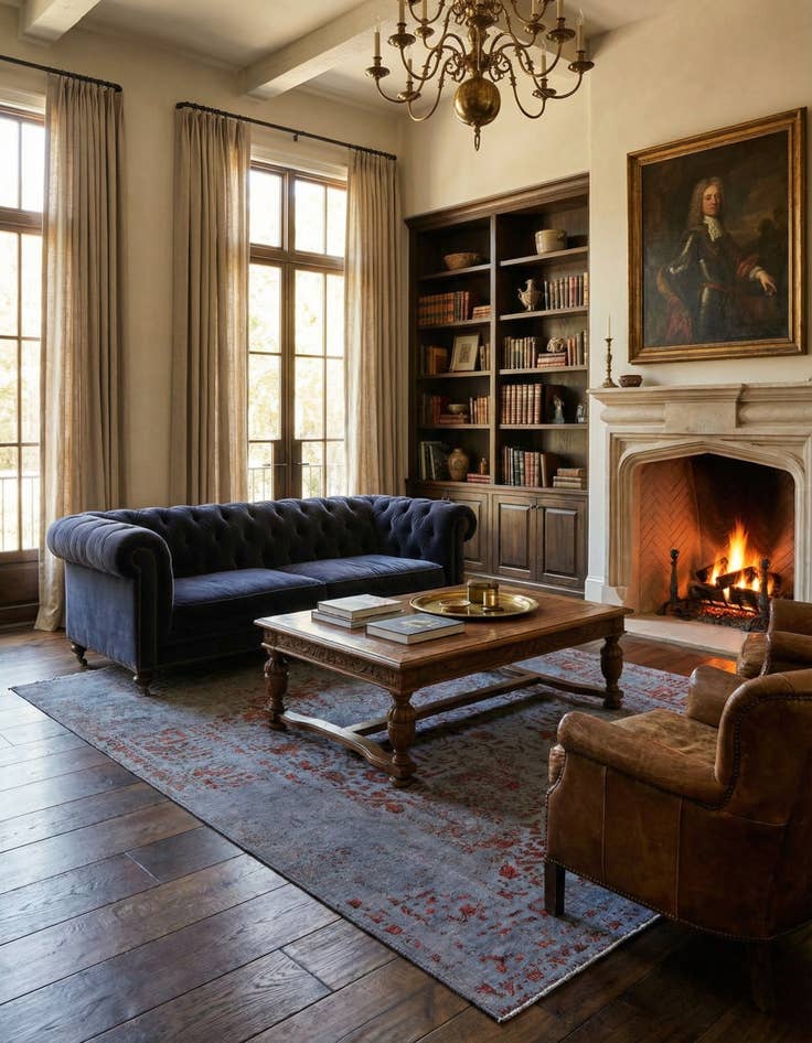 Detail image of 6' 2 x 9' 5 Vintage Royal Wool Rug