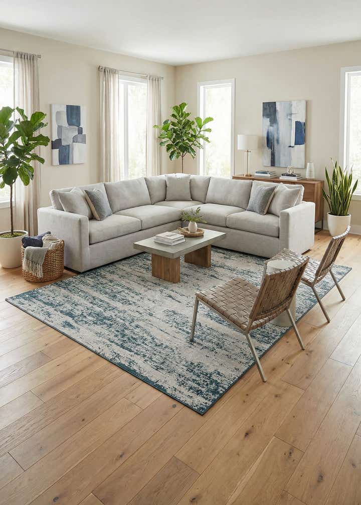 10' x 14' Easy-Clean Modern Indoor / Outdoor Rug