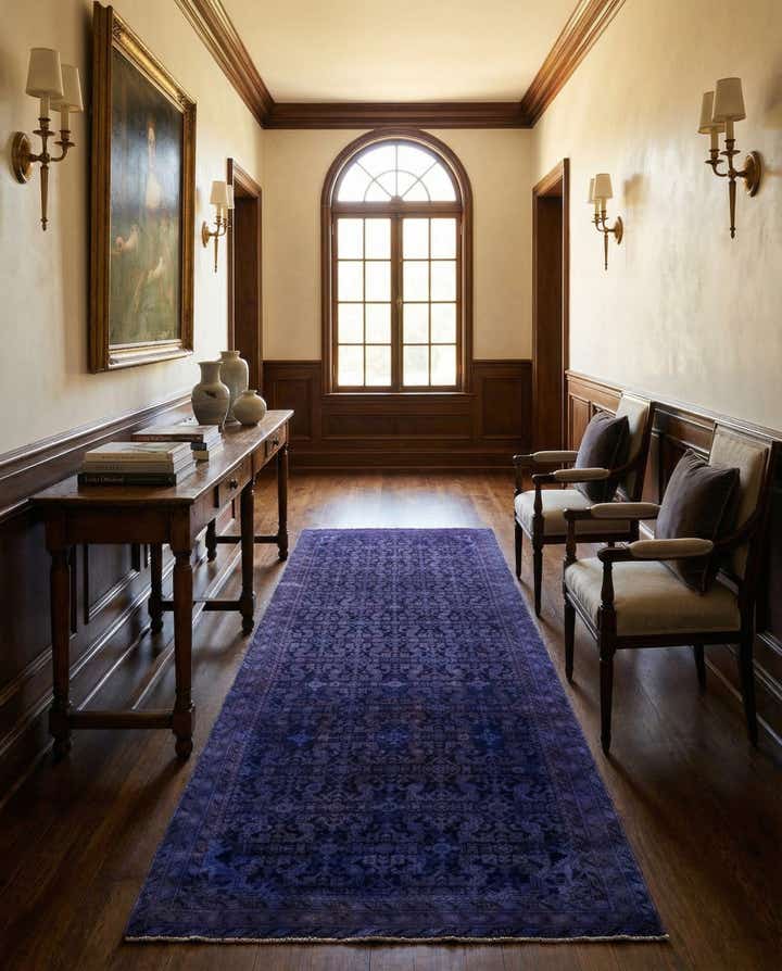 3' 11 x 11' 2 Hand Knotted Ultra Vintage Persian Wool Runner Rug
