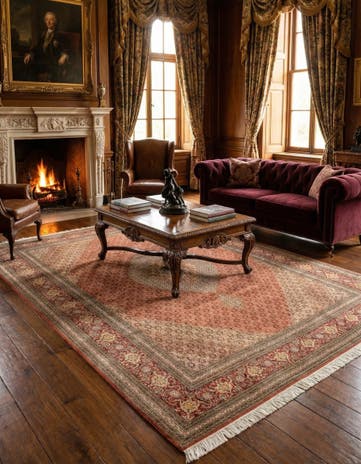 8' 4 x 11' 5 Hand Knotted Tabriz Persian Rug
