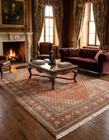 8' 4 x 11' 5 Hand Knotted Tabriz Persian Rug