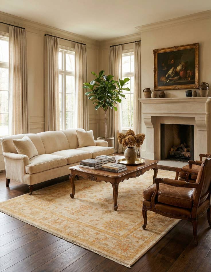 Detail image of 5' 7 x 7' 10 Ziegler Wool Rug