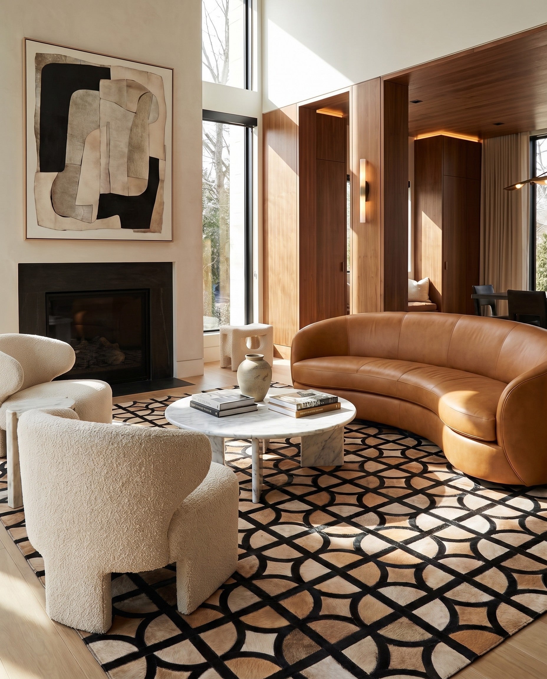 5' x 7' 9 Cowhide Rug