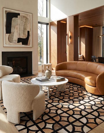 5' x 7' 9 Cowhide Rug