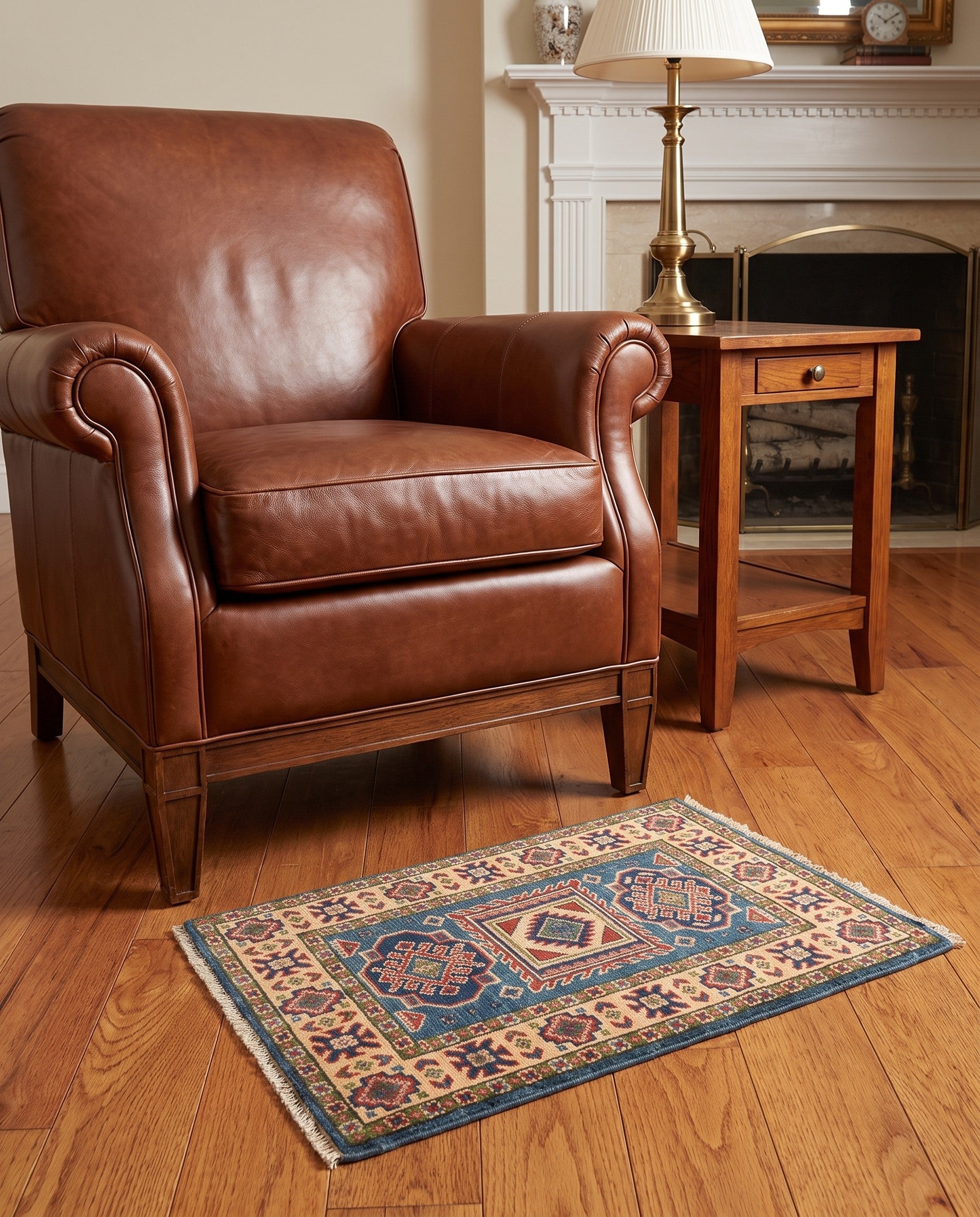 2' x 2' 9 Hand Knotted Kazak Rug
