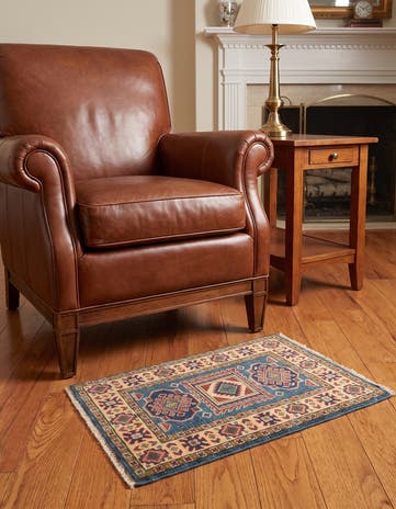 2' x 2' 9 Hand Knotted Kazak Rug