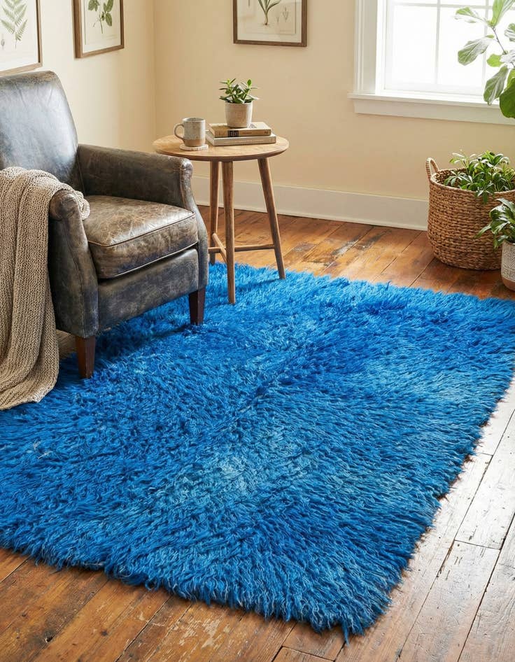 Detail image of  3' 1 x 4' 9  Hand Knotted Moroccan Wool Rug