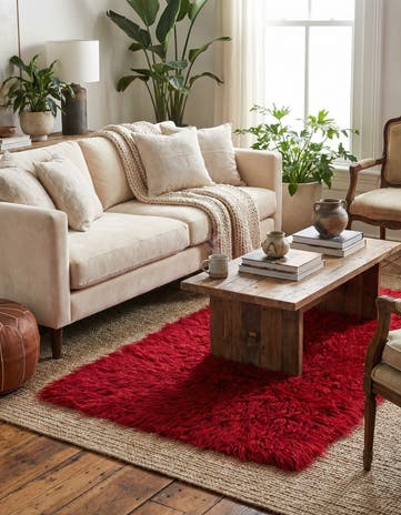 2' 5 x 4' 8 Hand Knotted Moroccan Wool Rug