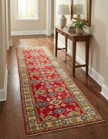 2' 8 x 9' 8 Hand Knotted Kazak Runner Rug