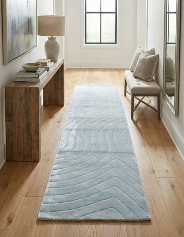 2' 7 x 9' 10 Hand Knotted Darya Wool Runner Rug