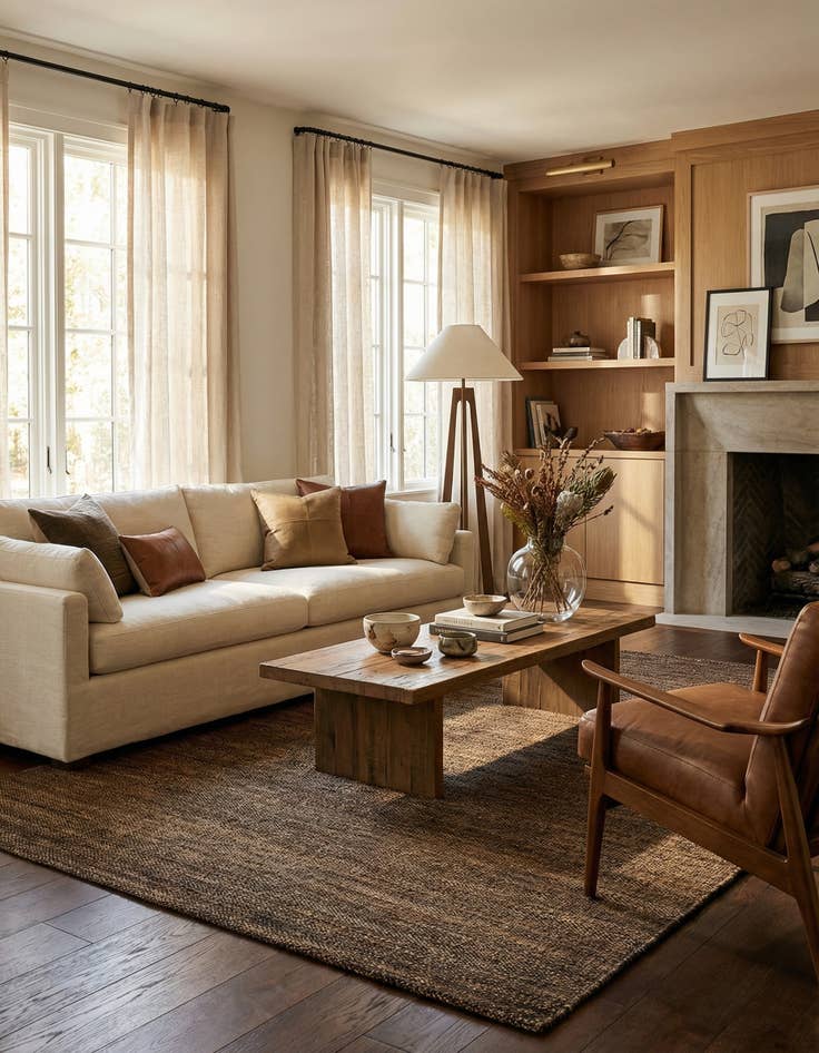 Detail image of 5' 6 x 8' Juma Wool Rug