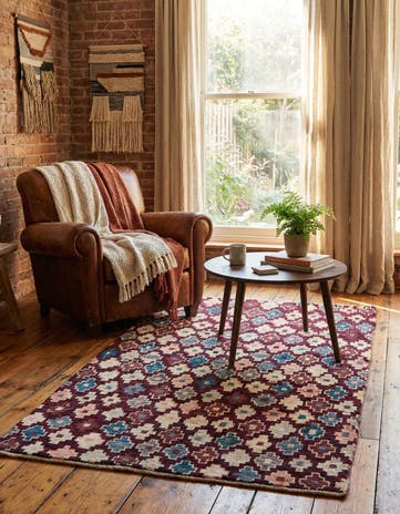 4' x 6' Hand Knotted Balouch Wool Rug