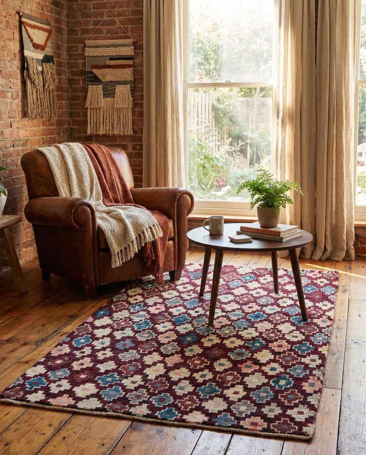 4' x 6' Hand Knotted Balouch Wool Rug