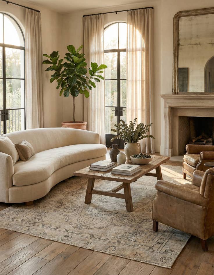 Detail image of  7' 2 x 10' 9  Hand Knotted Ultra Vintage Persian Wool Rug