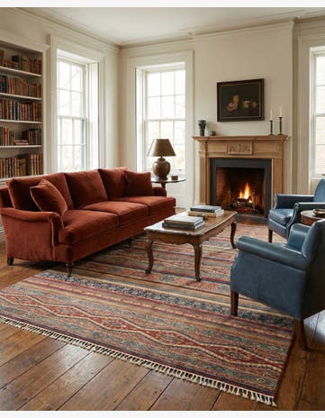 6' 7 x 9' 8 Hand Knotted Ariana Ziegler Wool Rug