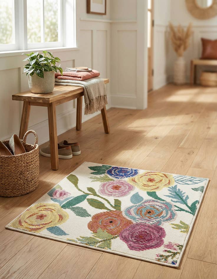 Detail image of  1' 4 x 1' 4 Blossom Sample Rug