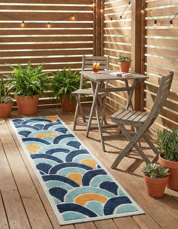 2' x 10' Easy-Clean Belize Indoor / Outdoor Runner Rug