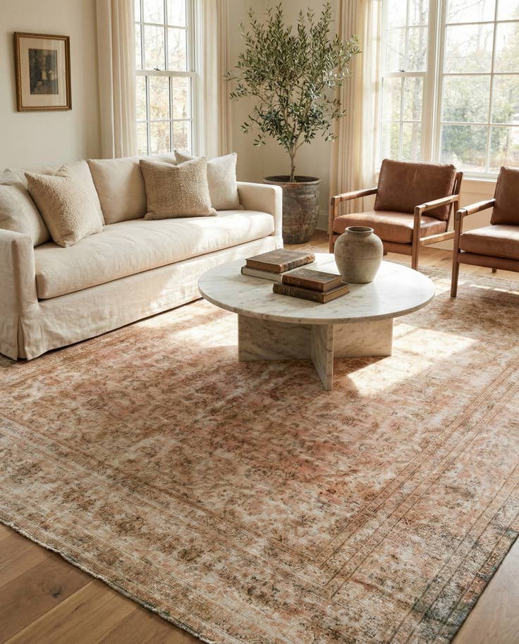 Detail image of 9' 5 x 12' 9 Hand Knotted Ultra Vintage Persian Wool Rug