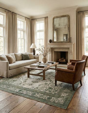 9' 8 x 12' 4 Hand Knotted Ultra Vintage Persian Wool Rug