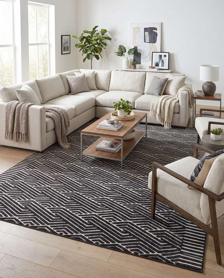 9' x 12' Easy-Clean Sabrina Soto Hudson Indoor / Outdoor Rug
