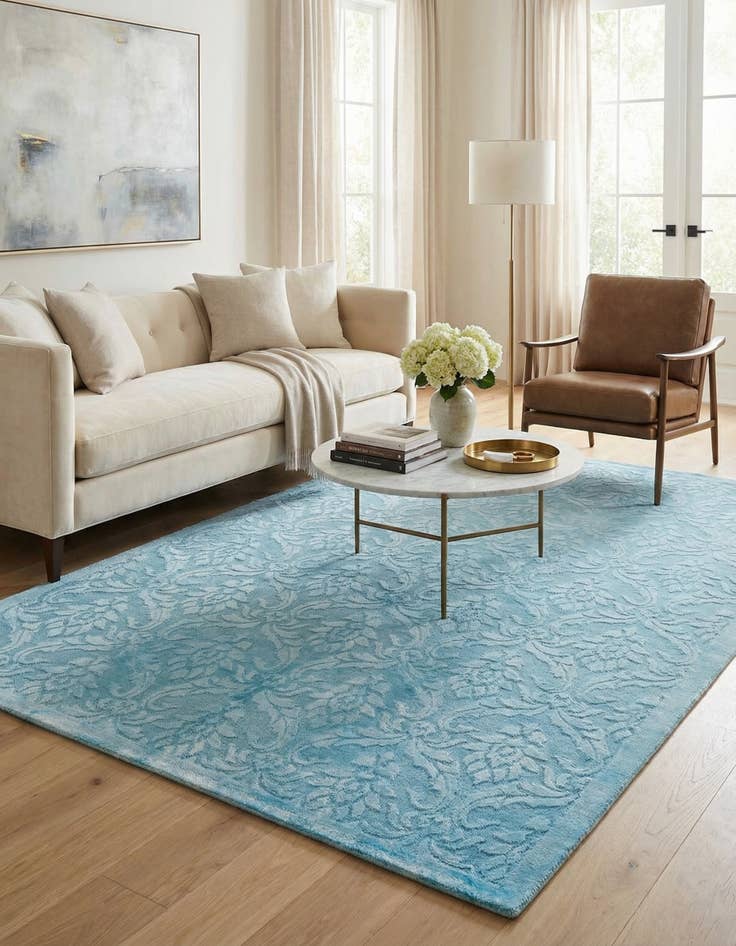 Detail image of 5' 9 x 7' 11  Hand Knotted Darya Wool Rug