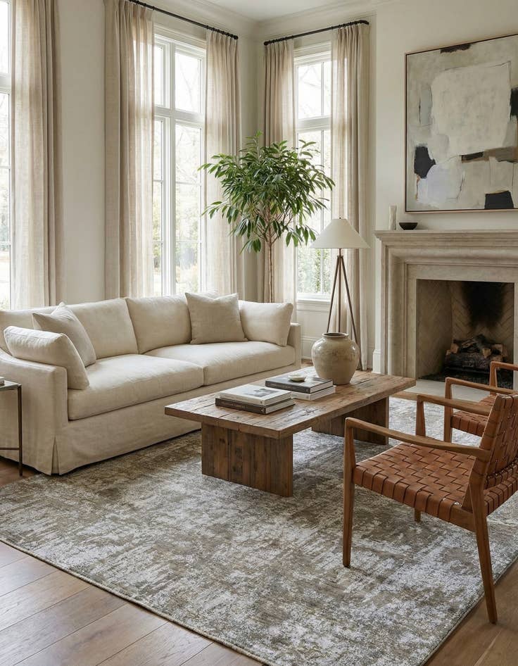 Detail image of 9' 4 x 12' 7  Hand Knotted Ultra Vintage Persian Wool Rug