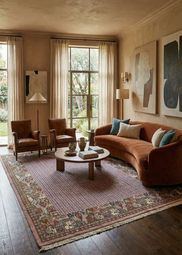 7' 6 x 10' 3 Hand Knotted Tibet Wool Rug