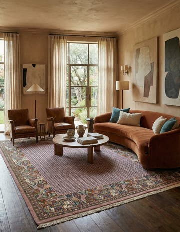 7' 6 x 10' 3 Hand Knotted Tibet Wool Rug
