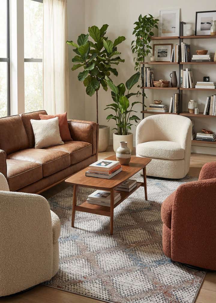 5' 3 x 7' 7 Modern Classical Rug