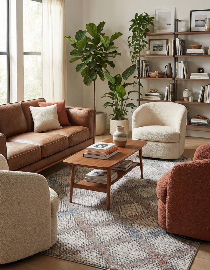 Detail image of 5' 3 x 7' 7 Modern Classical Rug