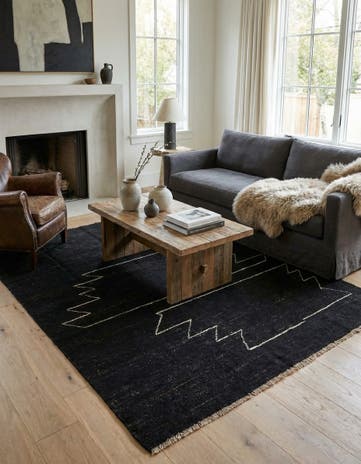 5' x 6' 5 Hand Knotted Kashkuli Gabbeh Rug