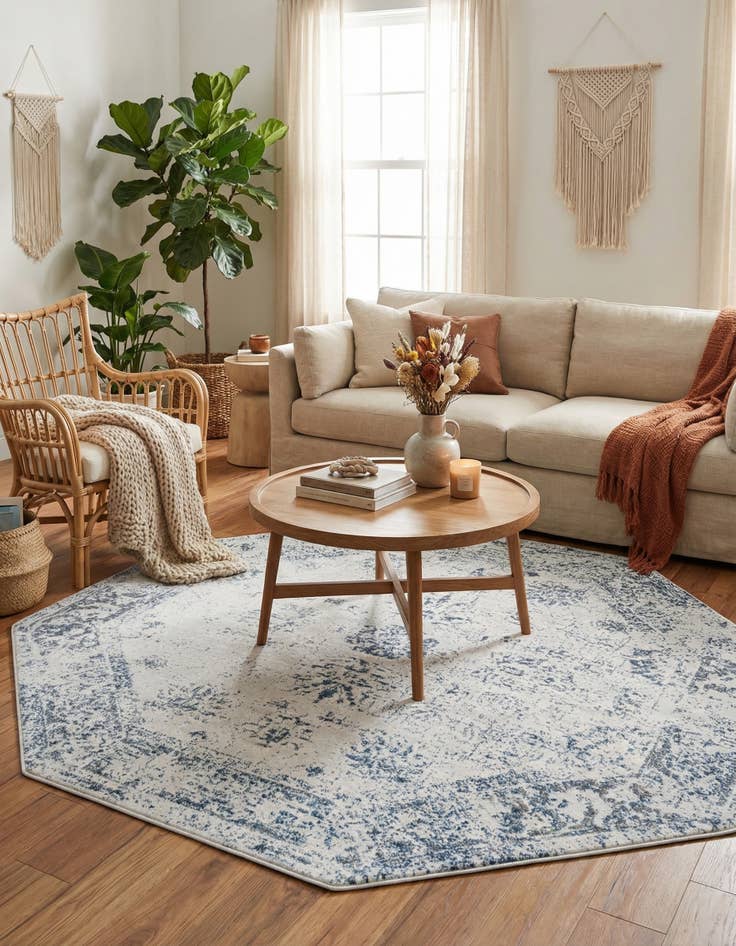 Detail image of 7' 10 x 7' 10 Monaco Octagon Rug