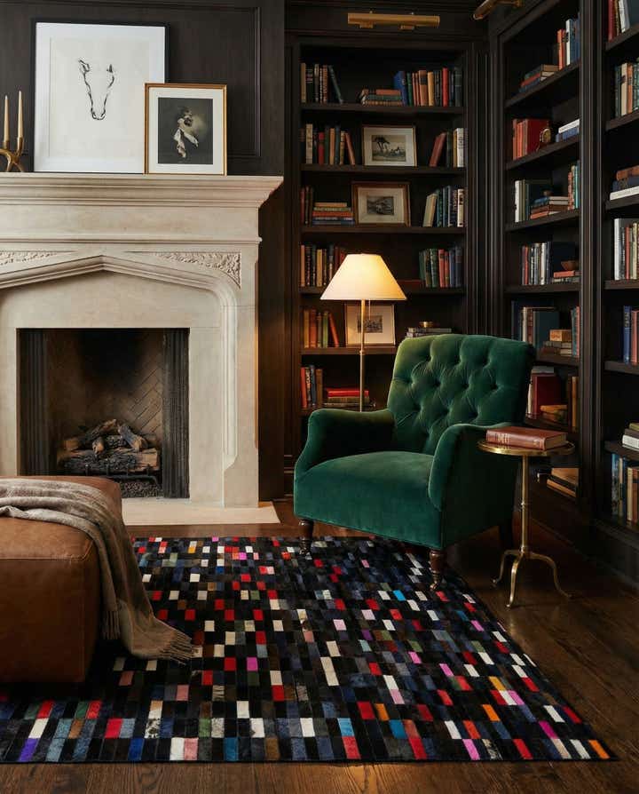 5' 2 x 8' Cowhide - Patchwork Rug