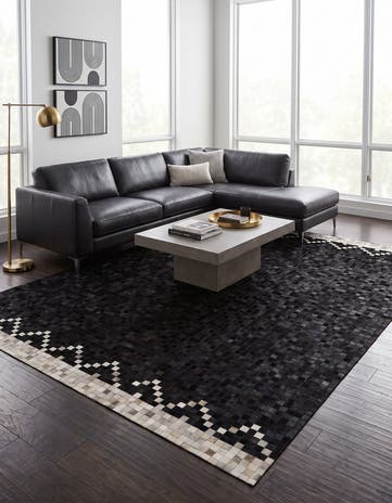 8' x 10' Cowhide - Patchwork Rug