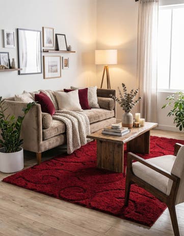 7' 10 x 11' Botanical Shag Rug