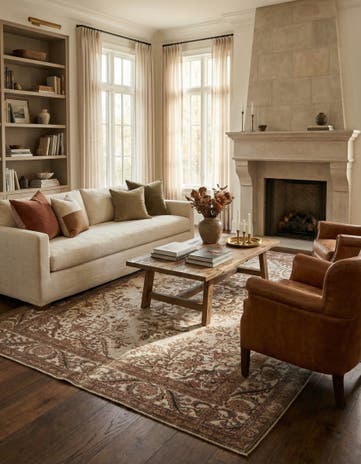 9' 3 x 13' 2 Hand Knotted Ultra Vintage Persian Wool Rug
