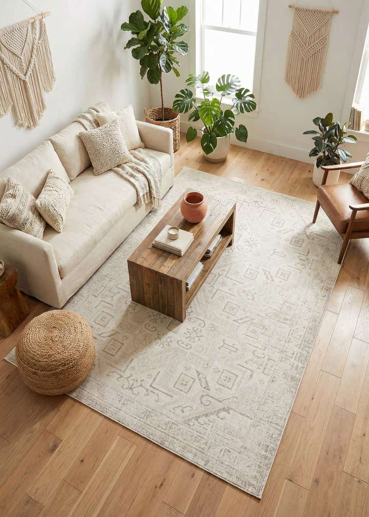 7' x 10' Easy-Clean Aztec Indoor / Outdoor Rug