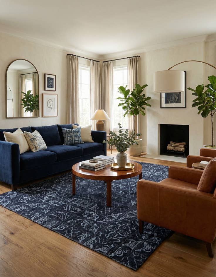 Detail image of  8' 1 x 10'  Hand Knotted Darya Rug