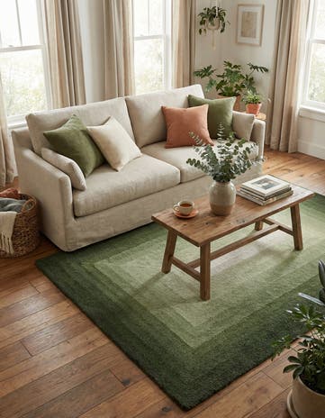 4' 1 x 6' 1 Ombre Wool Rug